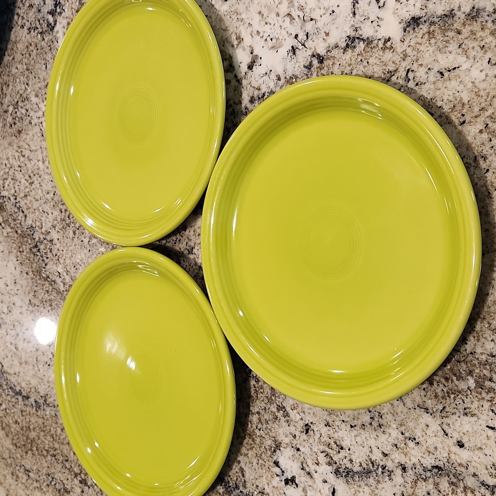 Fiestaware Bistro Plate-3-Lemongrass-used